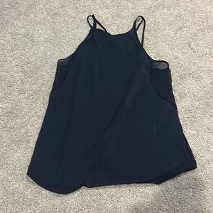 Never worn navy double strap loose tank top lululemon